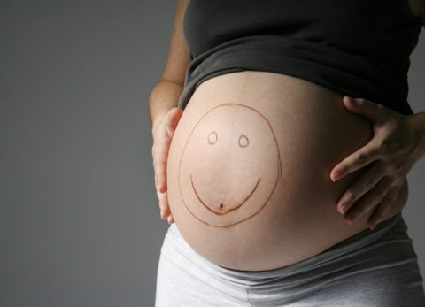 Fotografía de un embarazo de 7 meses